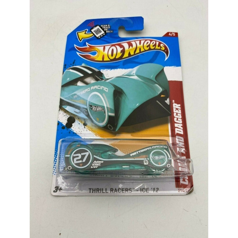 Mattel Hot Wheels Cloak And Dagger 2012 Thrill Racers Ice New 214/247 Blue